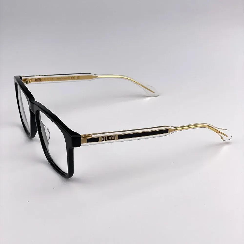 Gucci GG0561ON 001 BRAND NEW Eyeglasses Black Crystal Square Unisex